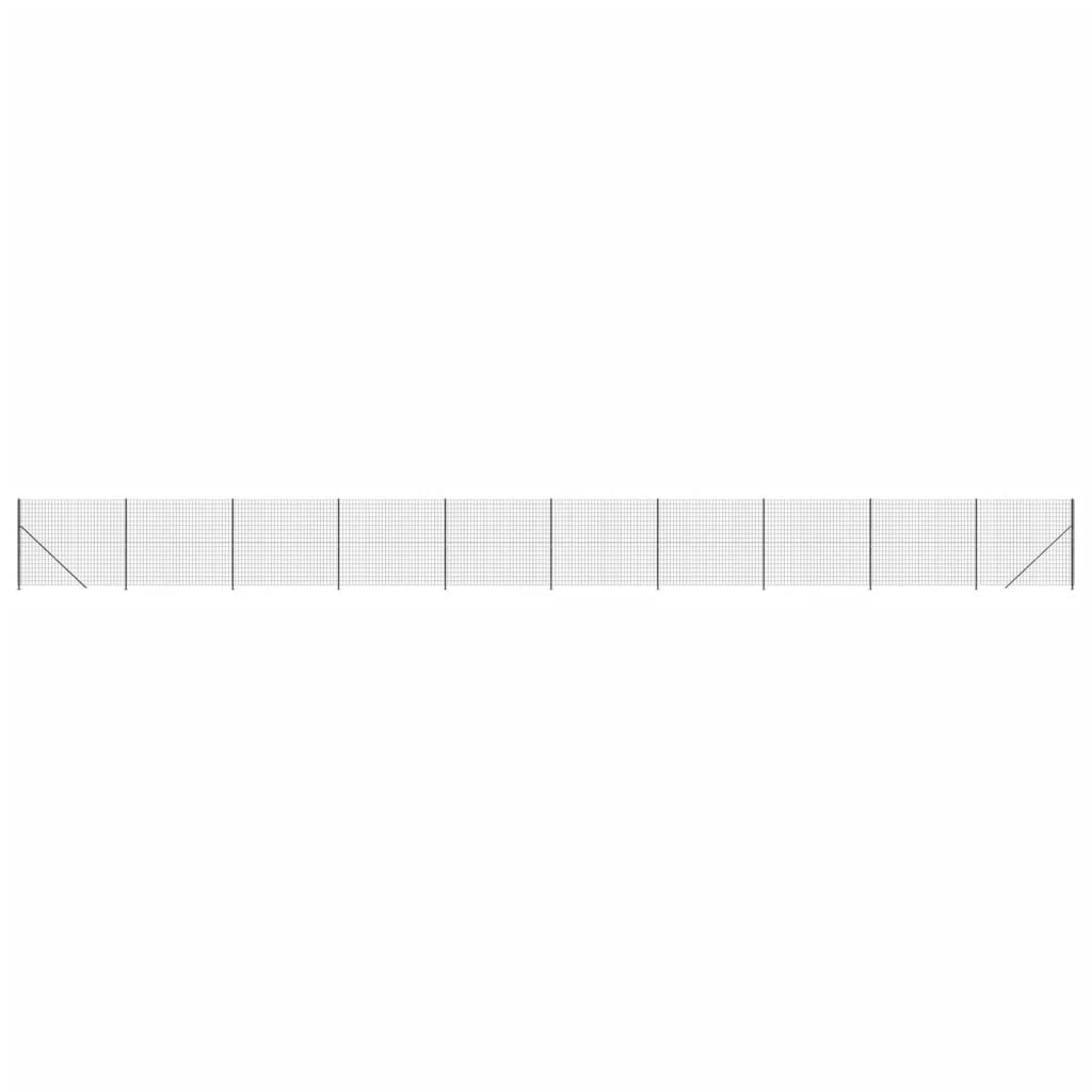 VidaXL Draadgaashek met flens 1,8x25 m antracietkleurig