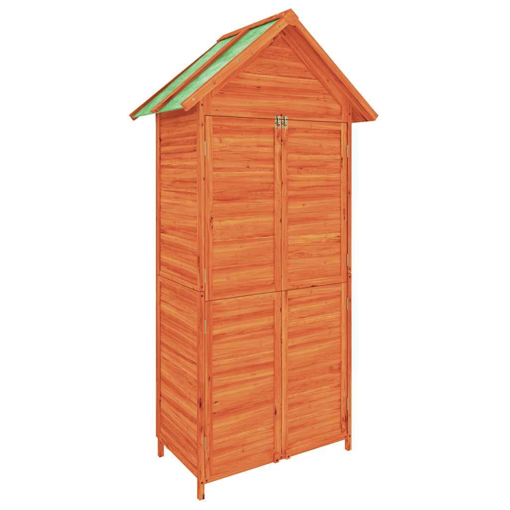 Vidaxl tuinschuur 89x52,5x175 cm massief groenhout bruin
