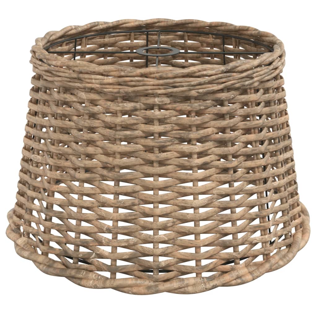 Vidaxl plafondlampenkap ø45x28 cm riet bruin