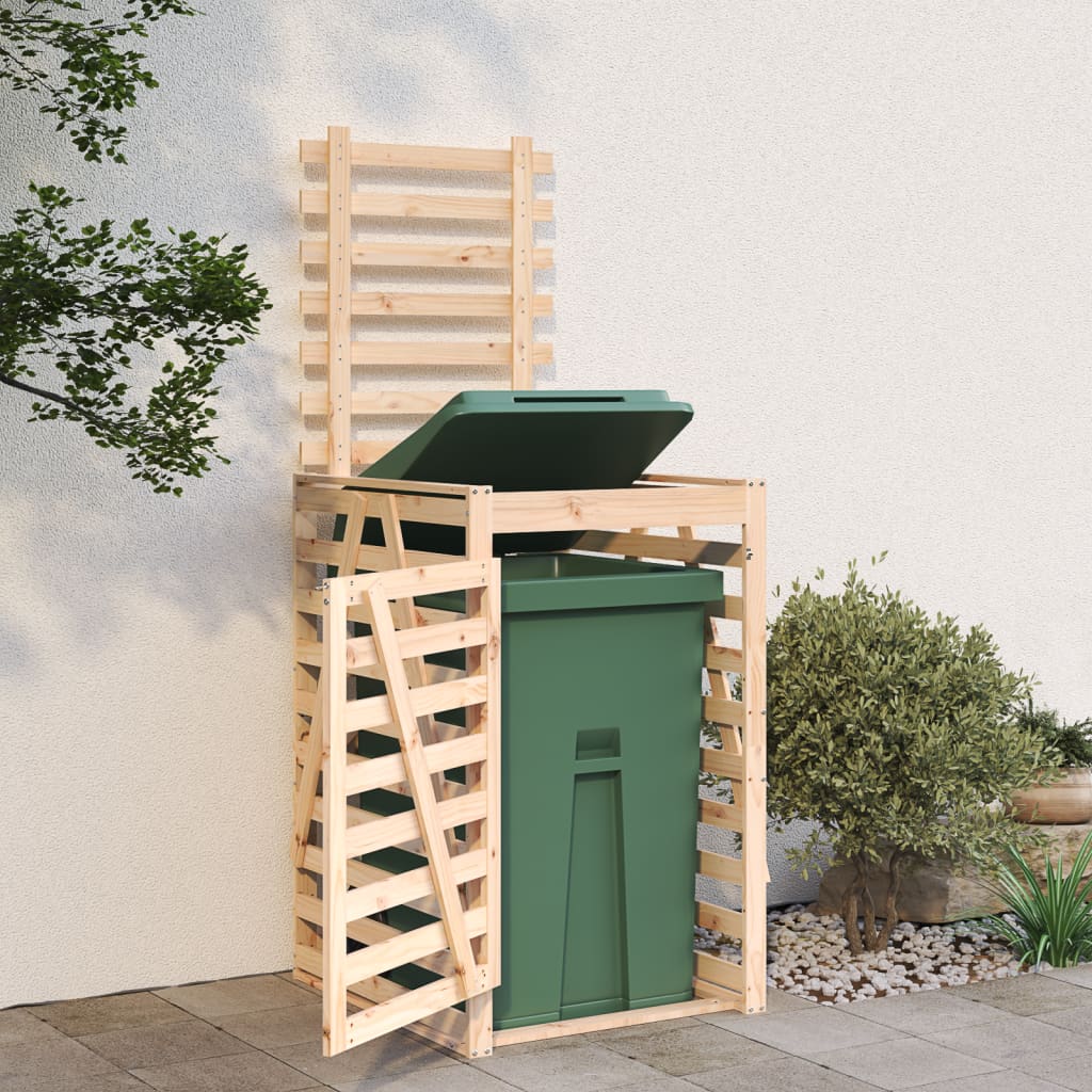 Vidaxl containerberging 84x90x128,5 cm massief groenhout