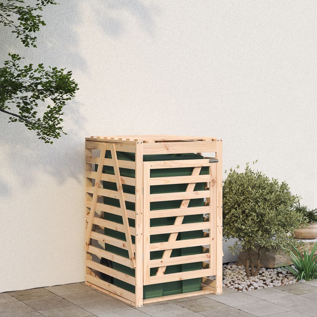 Vidaxl containerberging 84x90x128,5 cm massief groenhout