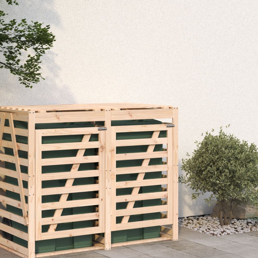 Vidaxl containerberging verlengstuk massief groenenhout