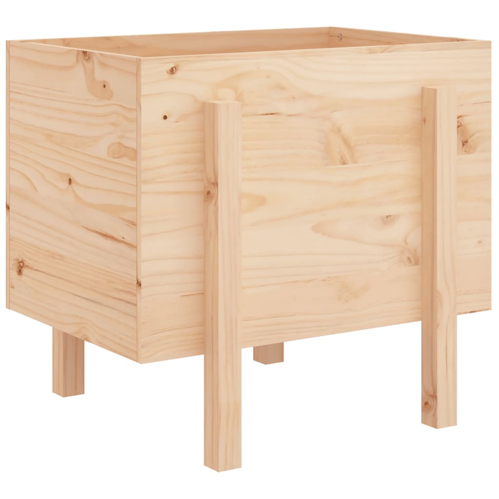 Vidaxl plantenbak 62x50x57 cm massief groenhout