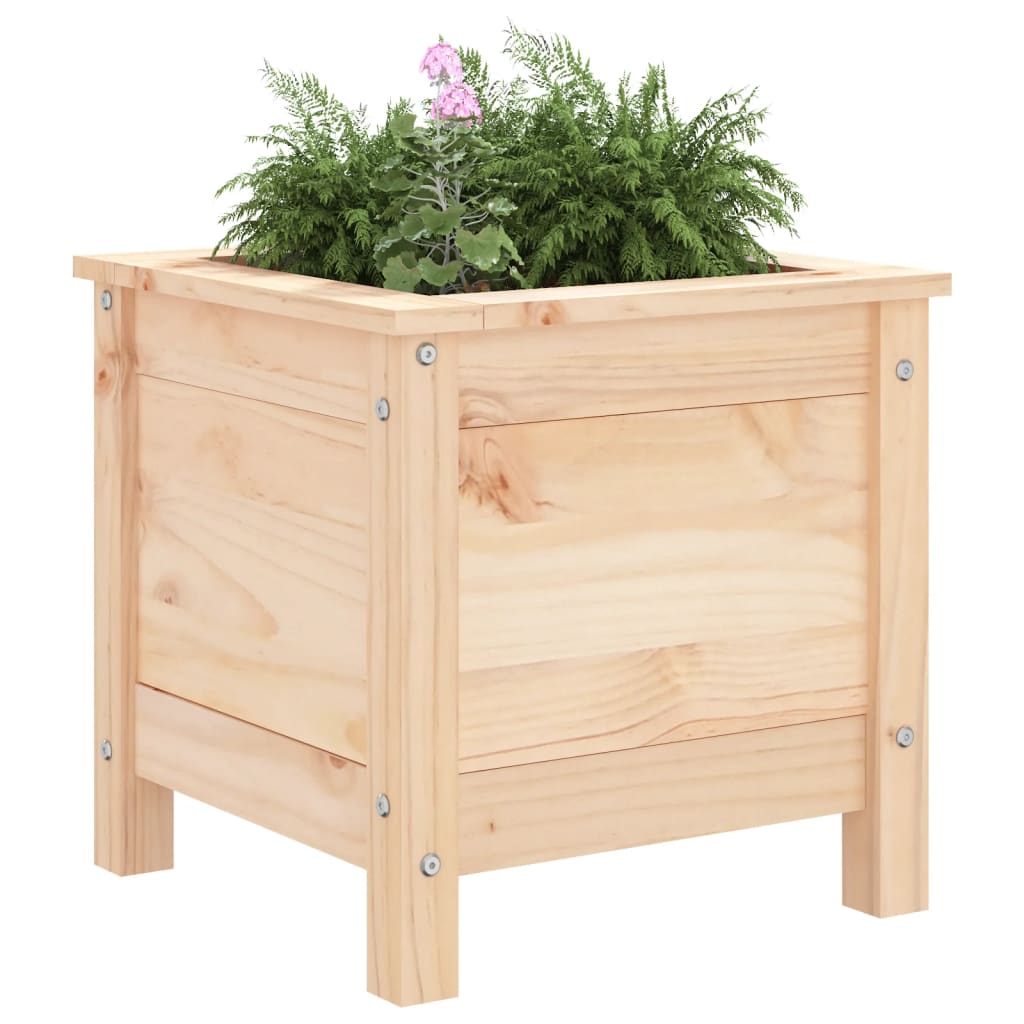 Vidaxl plantenbak 40x40x39 cm massief groenhout