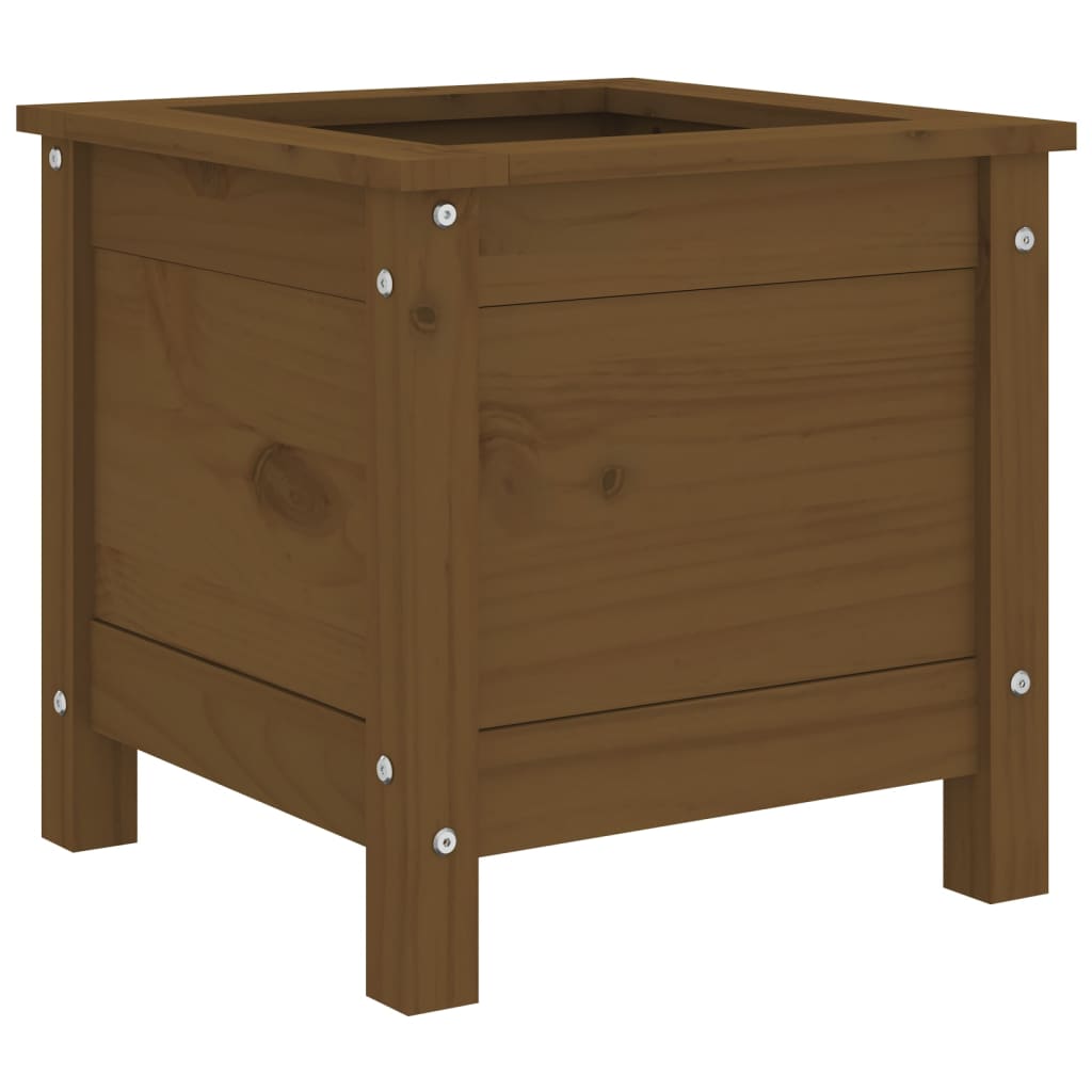 Vidaxl plantenbak 40x40x39 cm massief groenenhout honingbruin