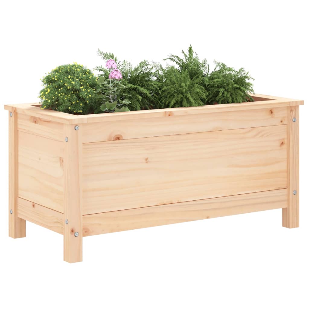 Vidaxl plantenbak 82,5x40x39 cm massief grenenhout
