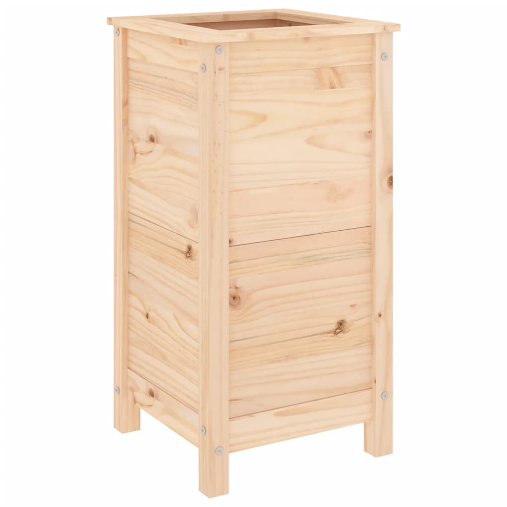 Vidaxl plantenbak 40x40x78 cm massief groenhout