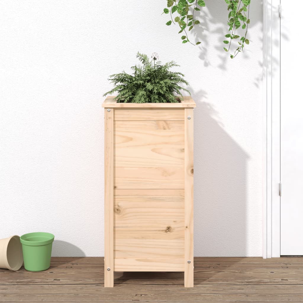 Vidaxl plantenbak 40x40x78 cm massief groenhout