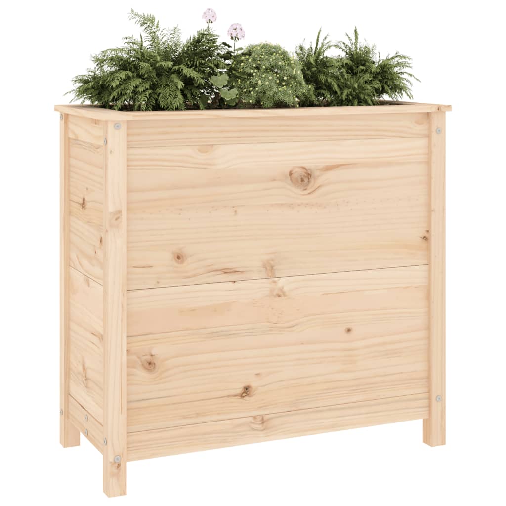 Vidaxl plantenbak 82,5x40x78 cm massief groenhout