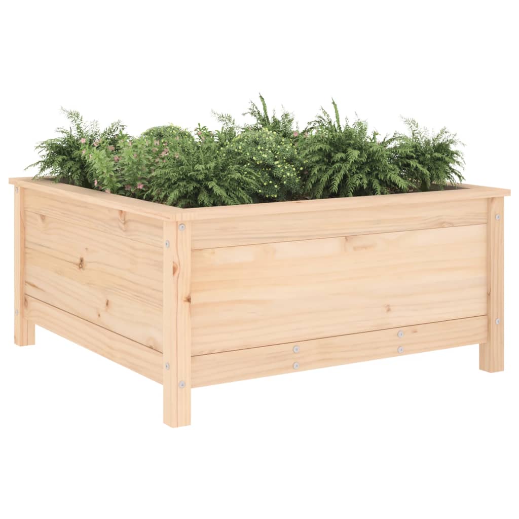 Vidaxl plantenbak 82,5x82,5x39 cm massief groenhout