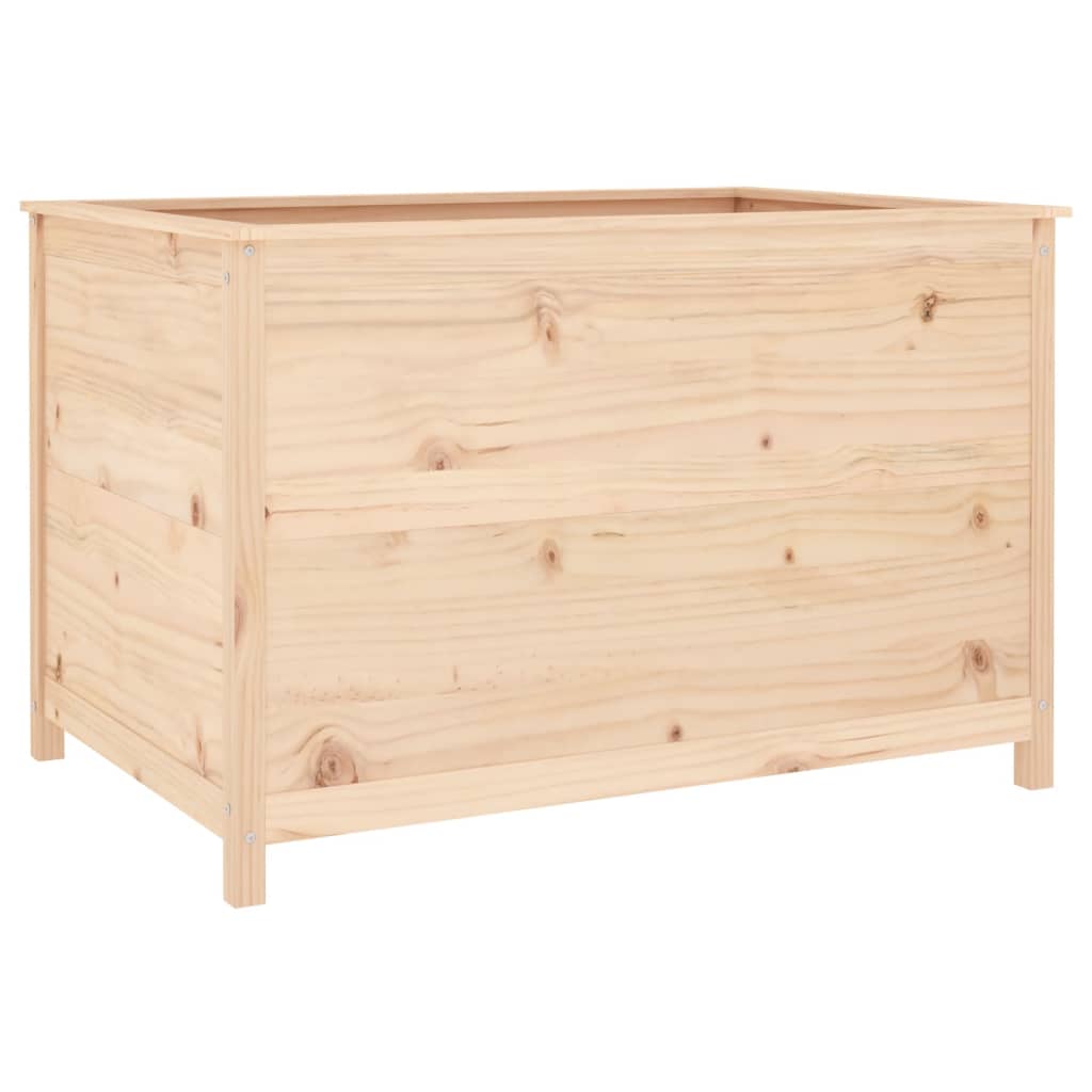 Vidaxl plantenbak 119,5x82,5x78 cm massief groenhout