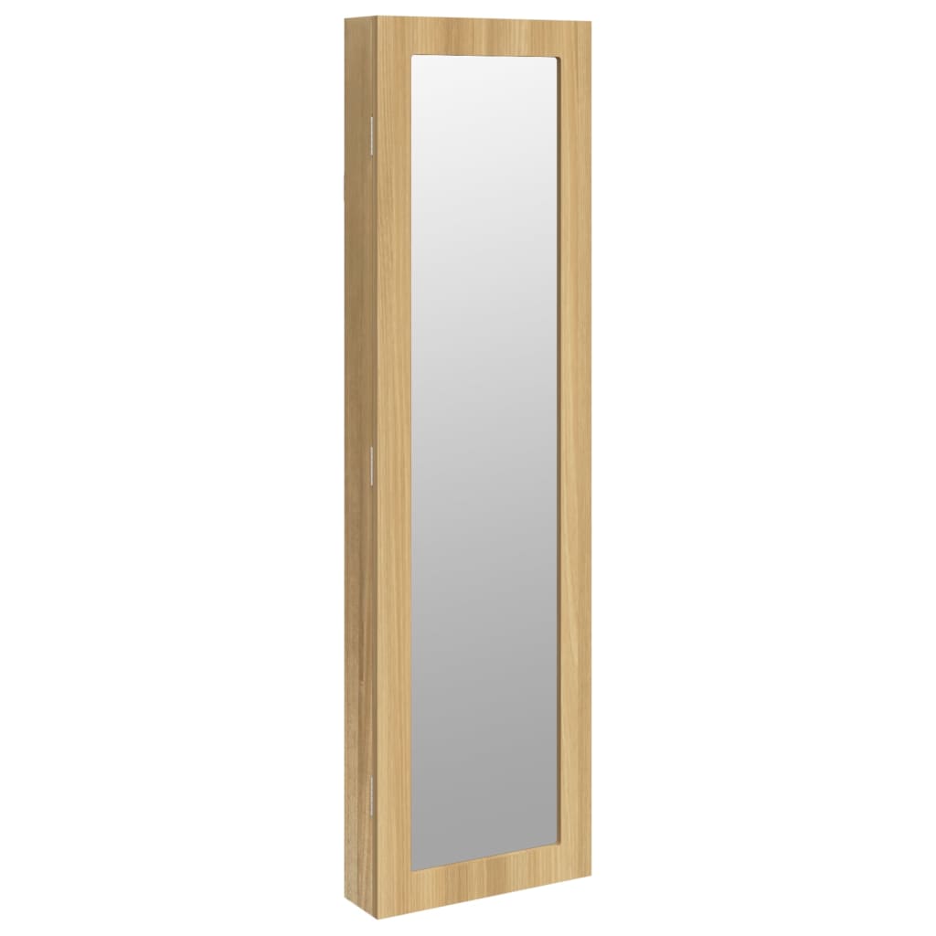 Vidaxl sieradenkast met spiegel wandgemonteerd 30x8,5x106 cm