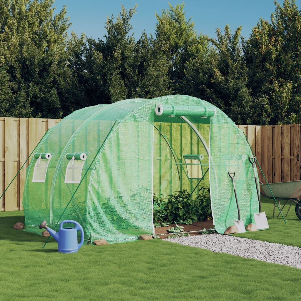 Vidaxl tuinkas met stalen frame 6 m² 3x2x2m