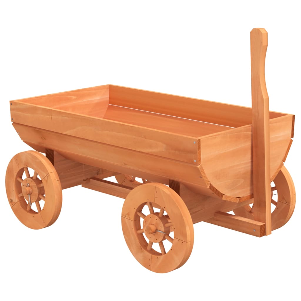 Vidaxl decoratieve wagen 70x43x54 cm massief vuurhout
