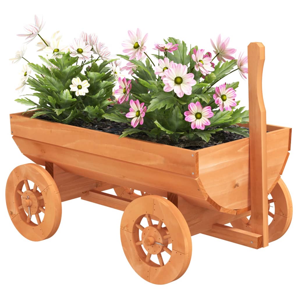 Vidaxl decoratieve wagen 70x43x54 cm massief vuurhout