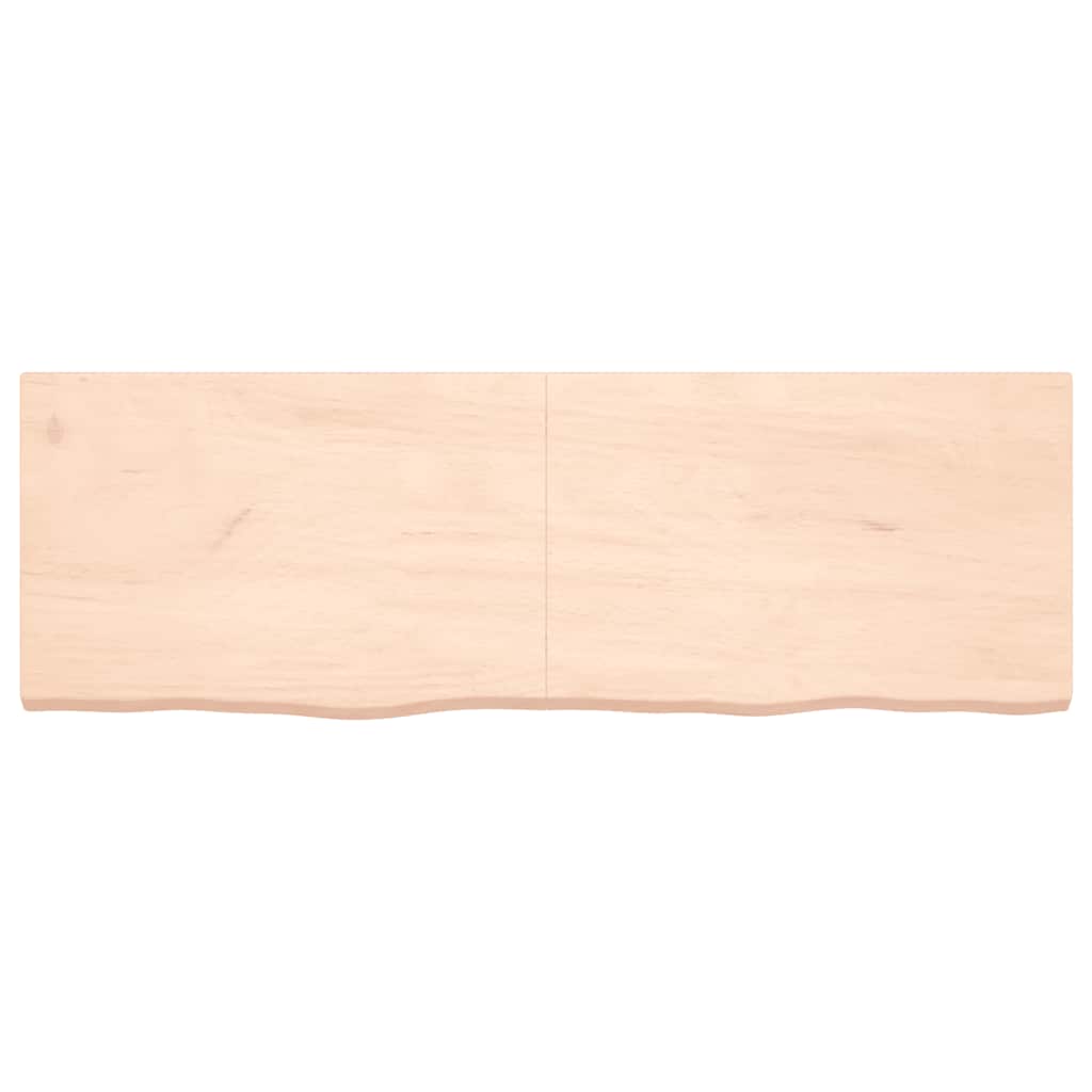 Vidaxl wastafelblad 180x60x(2-6) cm onbehandeld massief hout