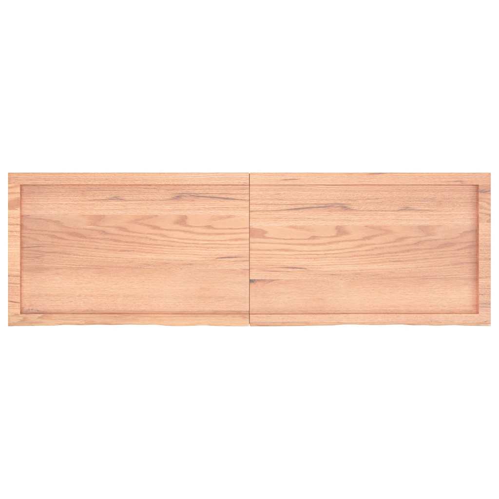 Vidaxl wastafelblad 160x50x(2-6) cm versierd massief hout lichtbruin