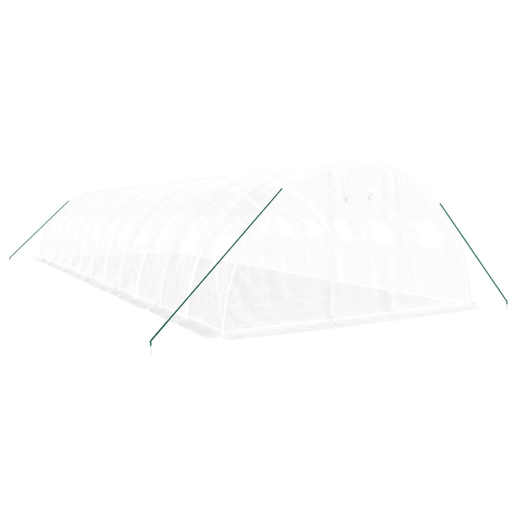 VidaXL Tuinkas met stalen frame 48 m² 12x4x2m wit