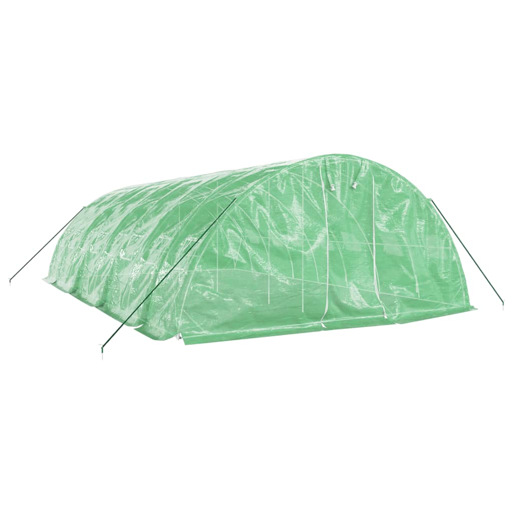 VidaXL Tuinkas met stalen frame 40 m² 8x5x2,3m groen