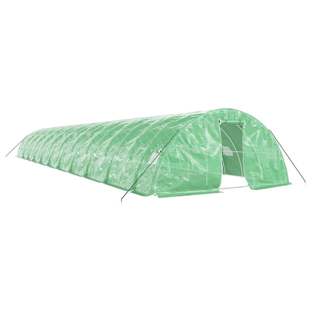 VidaXL Tuinkas met stalen frame 110 m² 22x5x2,3m groen