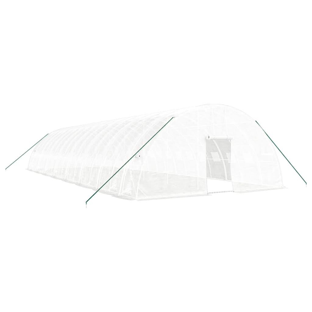 VidaXL Tuinkas met stalen frame 96 m² 16x6x2,85m wit