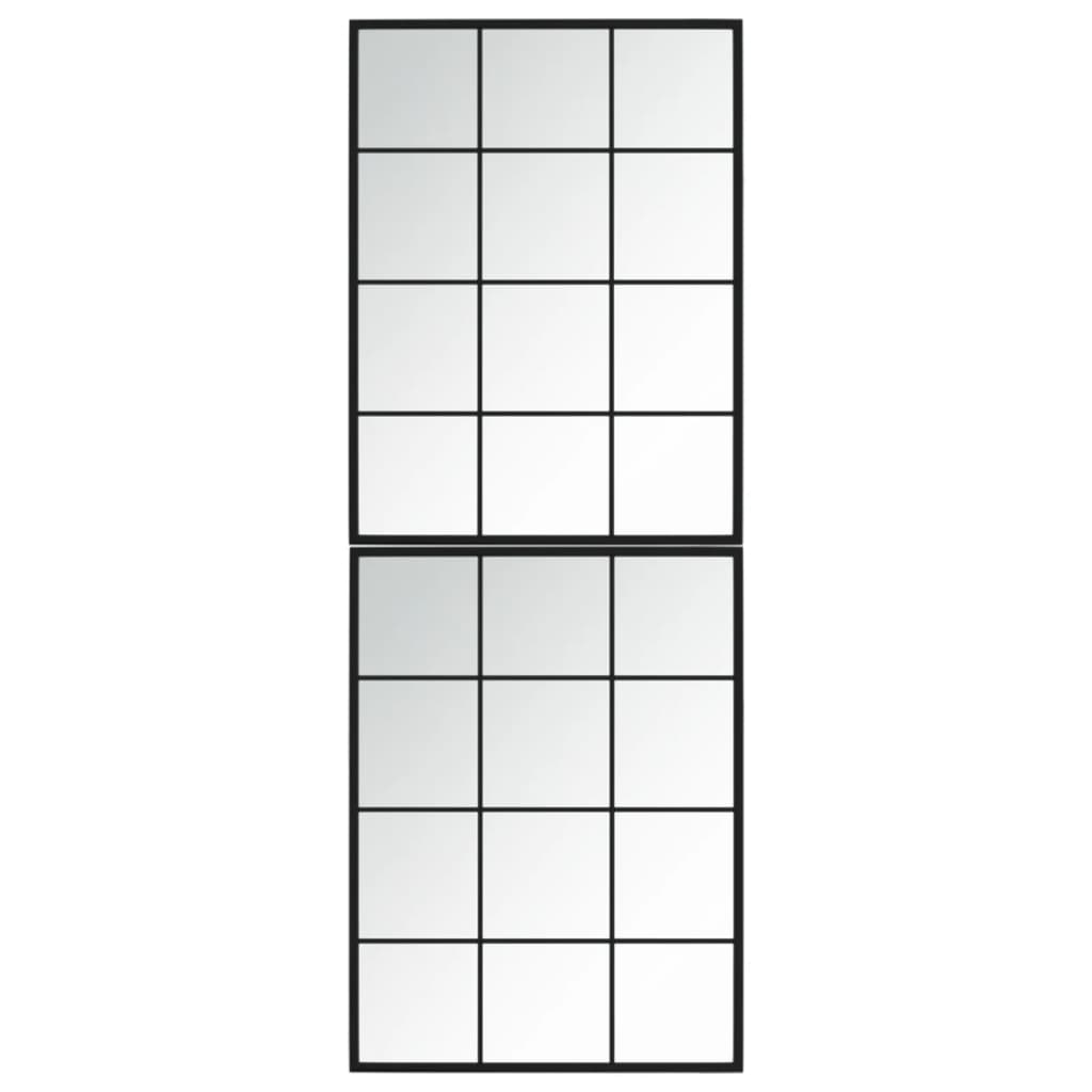 Vidaxl wandspiegels 2 st 80x60 cm metaal zwart