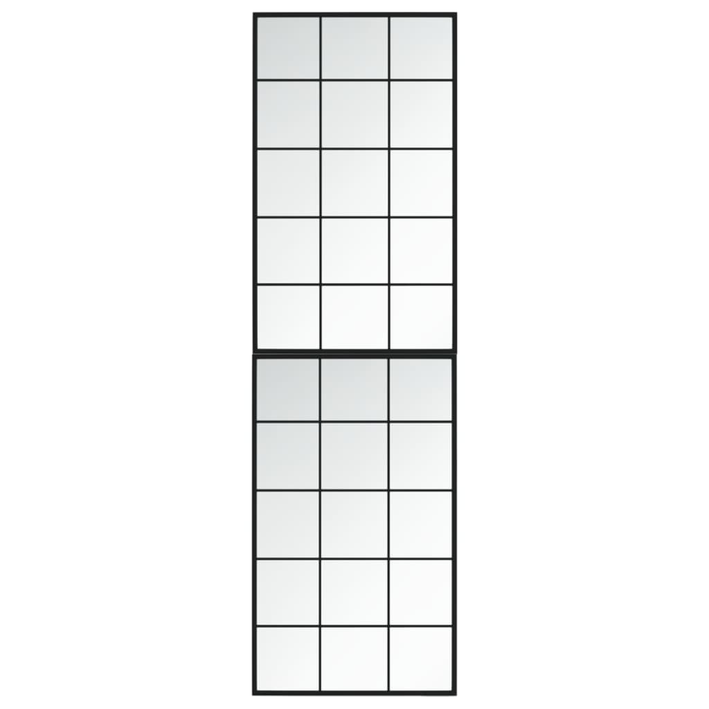 Vidaxl wandspiegels 2 st 100x60 cm metaal zwart