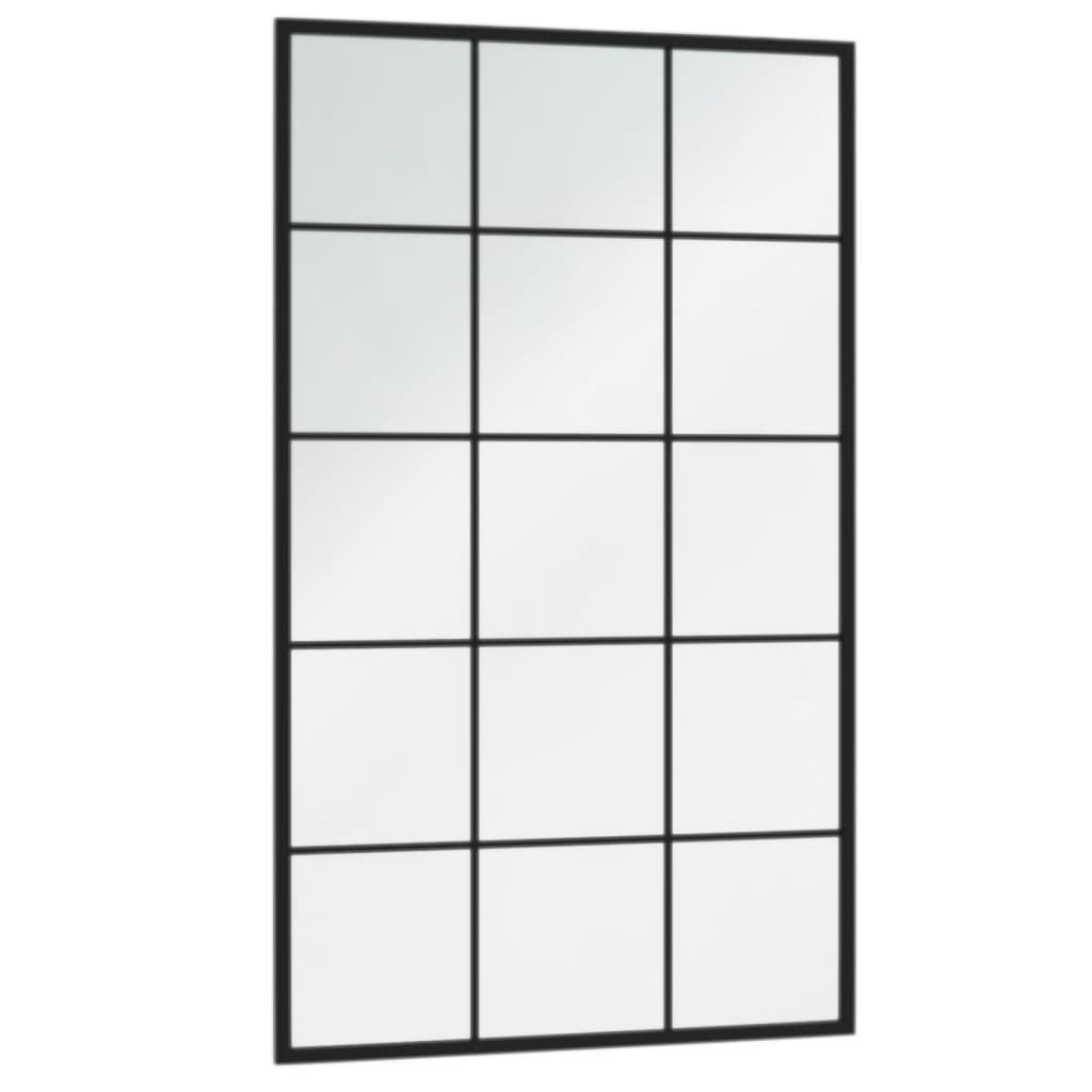 Vidaxl wandspiegels 4 st 100x60 cm metaal zwart