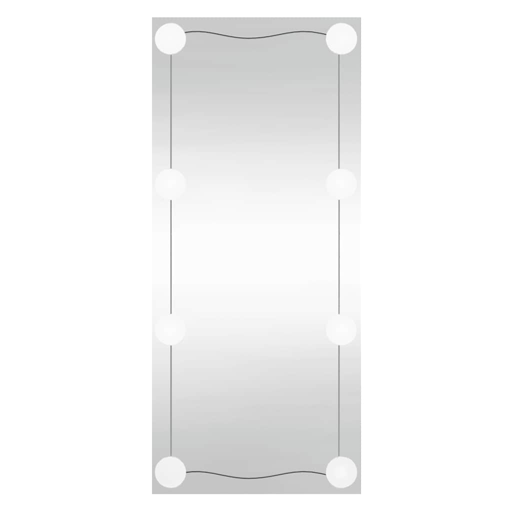 Vidaxl wandspiegel met led's rechthoekig 30x80 cm glas