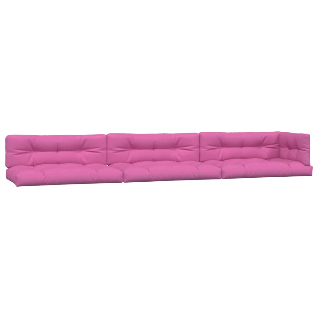Vidaxl palletkussens 7 st stof roze