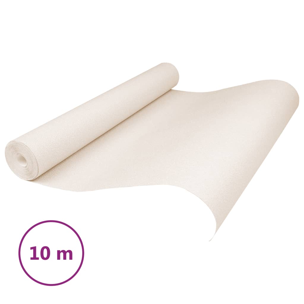 Vidaxl vliesbehang 3d effen 10x0,53m beige