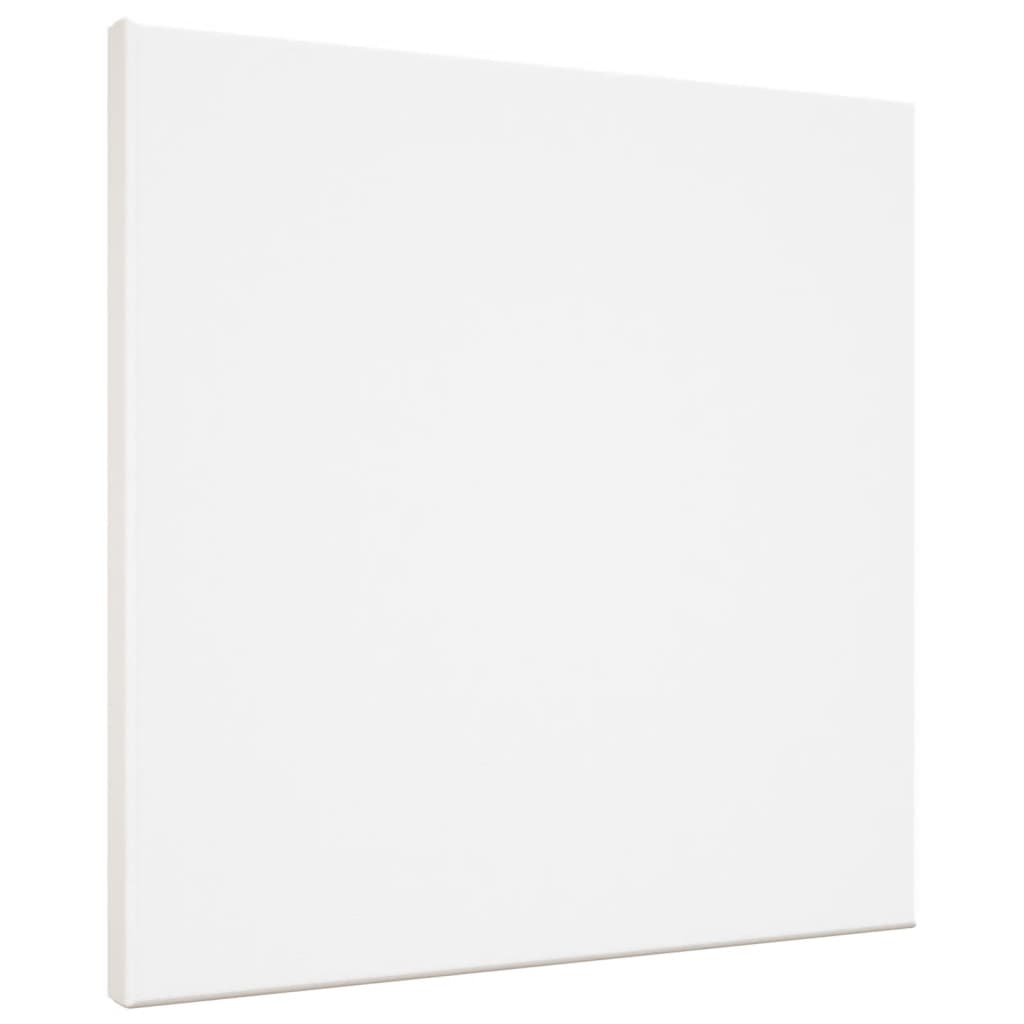Vidaxl canvasdoeken 12 st stof en massief groenhout wit