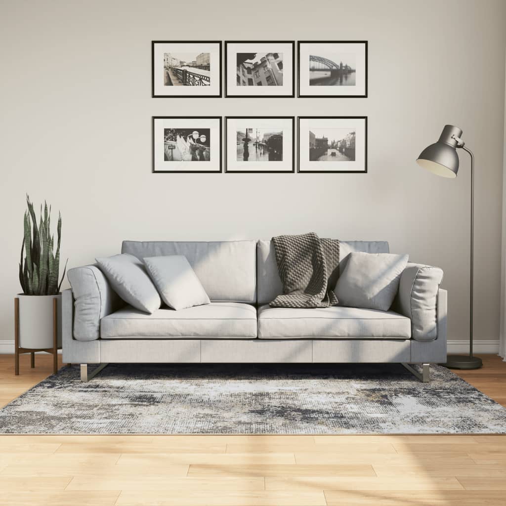 Vidaxl vloerkleed wasbaar antislip 120x180 cm meerkleurig