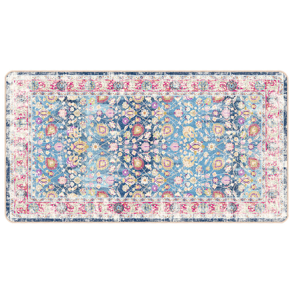 Vidaxl vloerkleed wasbaar antislip 80x150 cm meerkleurig