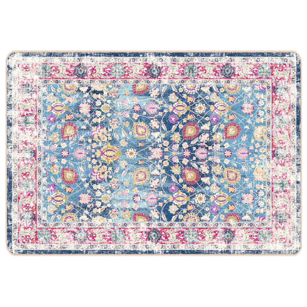Vidaxl vloerkleed wasbaar antislip 120x180 cm meerkleurig