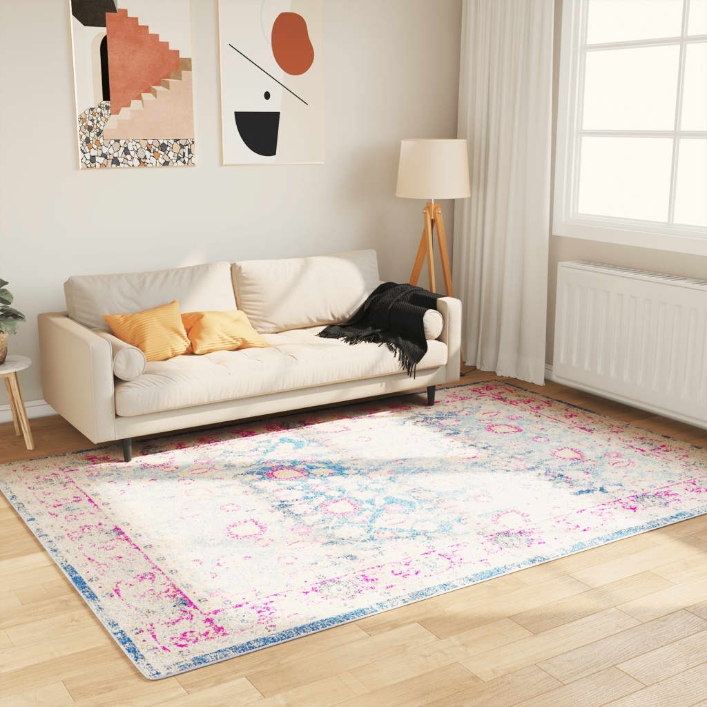 Vidaxl vloerkleed wasbaar antislip 160x230 cm meerkleurig