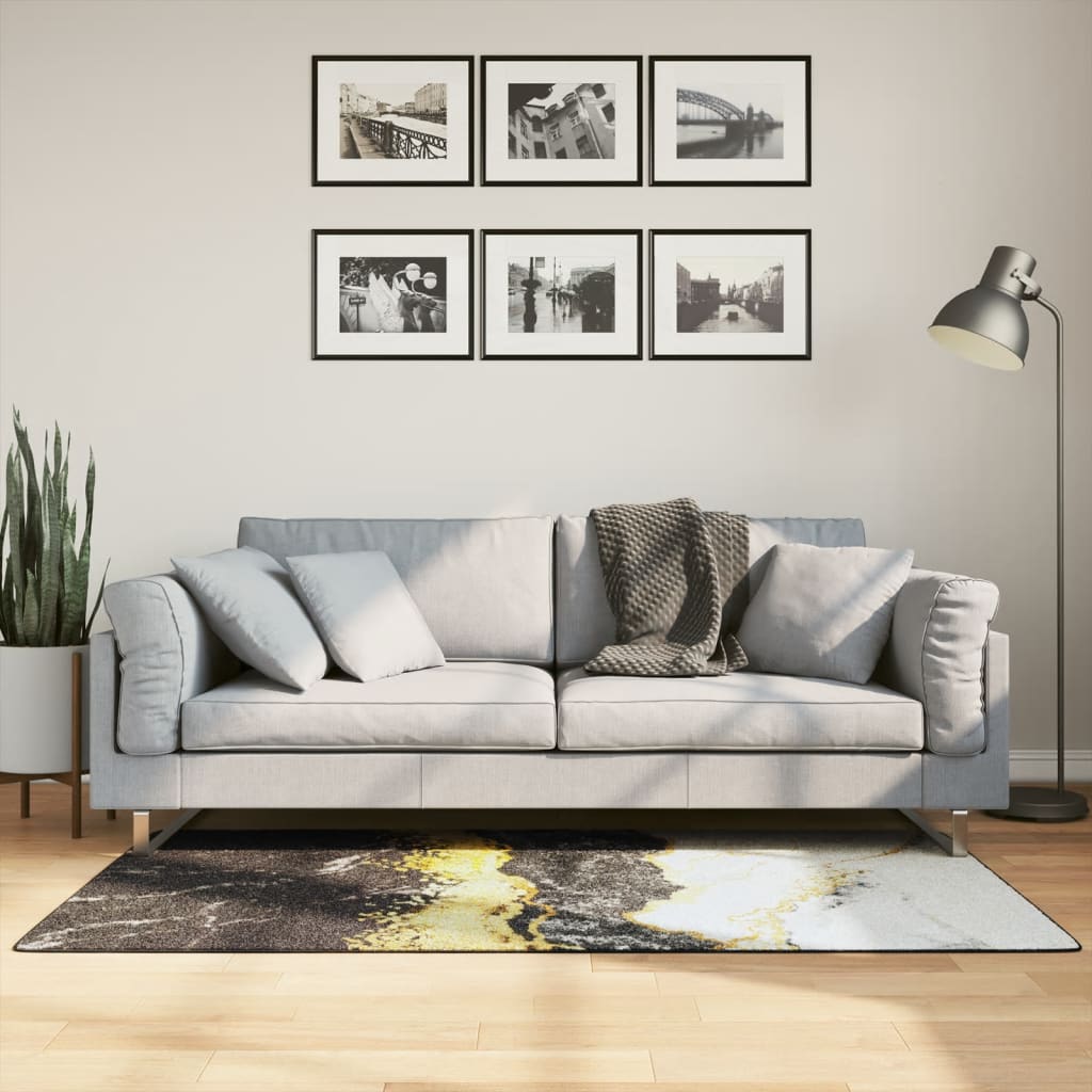 Vidaxl vloerkleed wasbaar antislip 80x150 cm meerkleurig