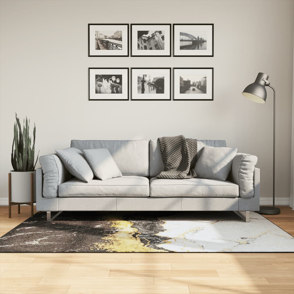 Vidaxl vloerkleed wasbaar antislip 120x180 cm meerkleurig