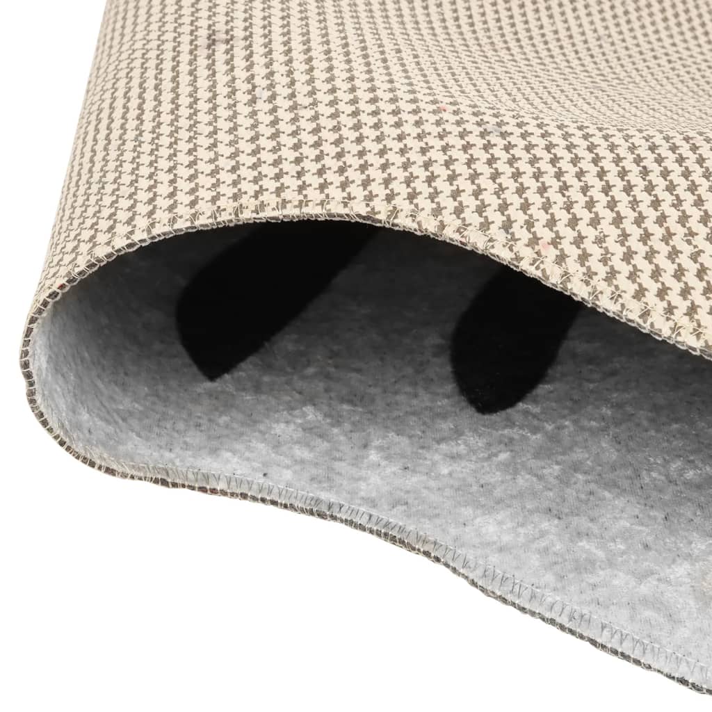 Vidaxl vloerkleed zebrapatroon wasbaar antislip 120x170 cm zwart wit