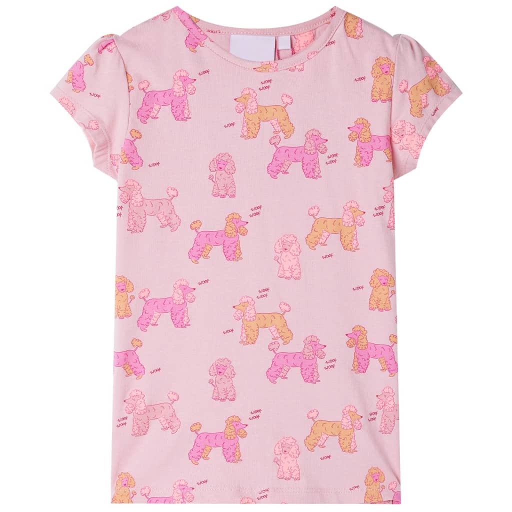 Vidaxl kinderpyjama met korte mouwen 104 lichtroze