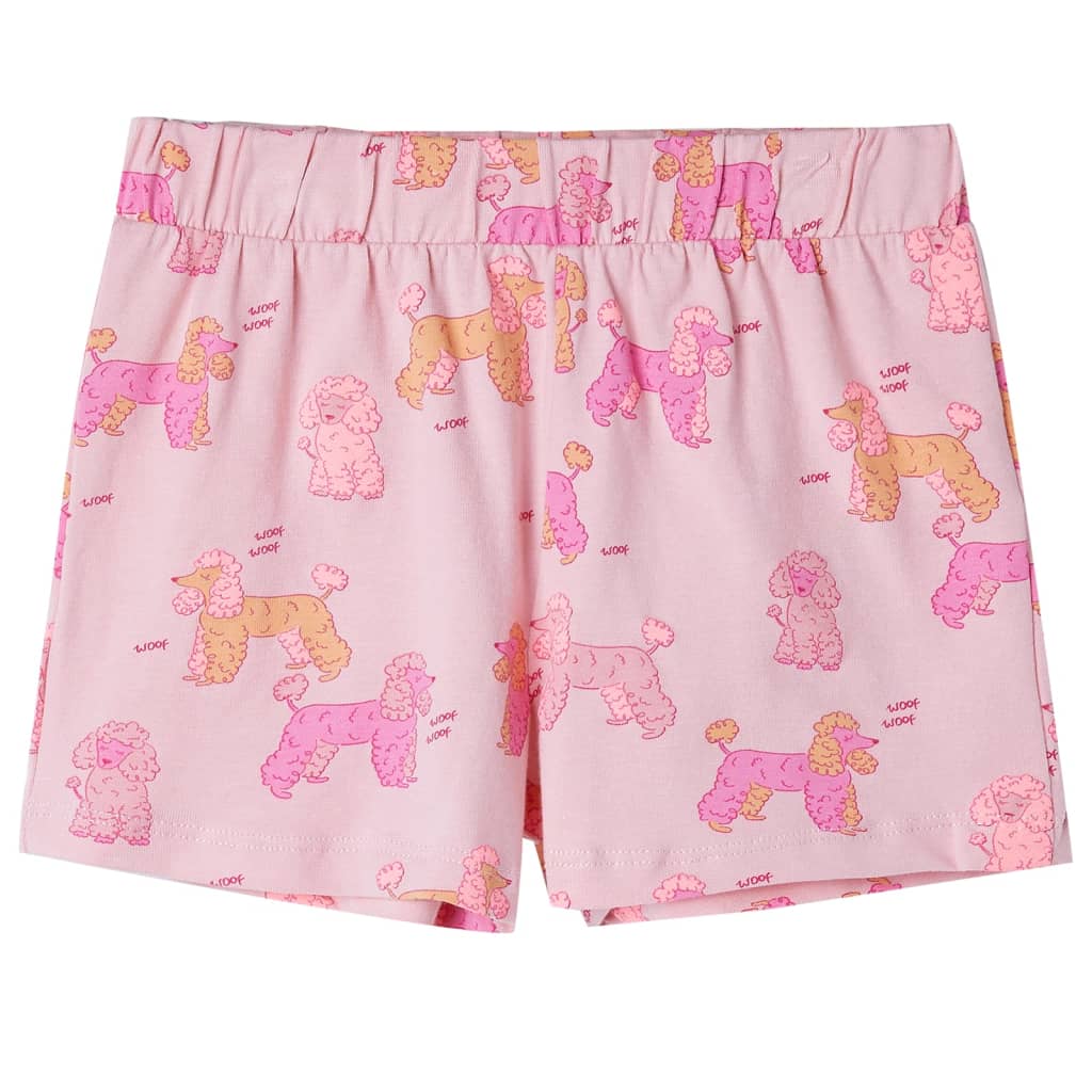 Vidaxl kinderpyjama met korte mouwen 104 lichtroze