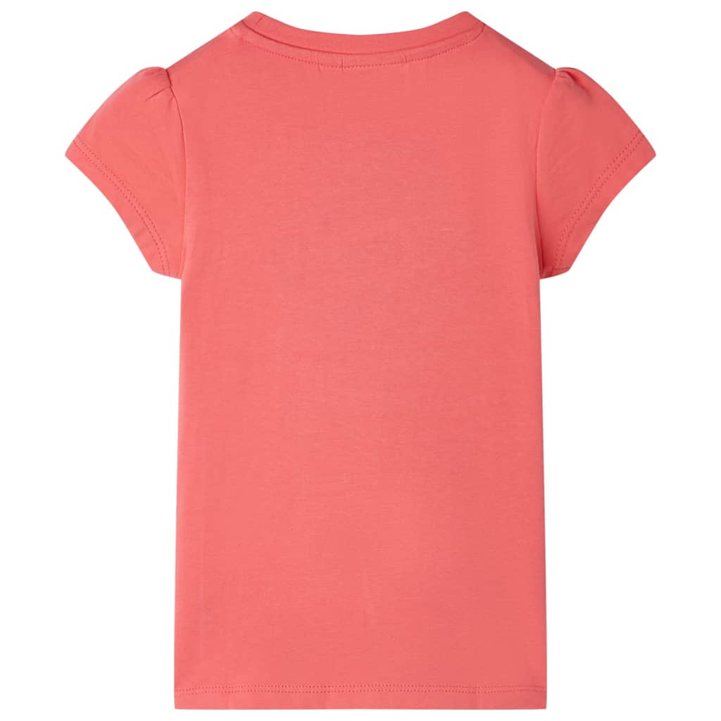 Vidaxl kindershirt 140 koraalkleurig