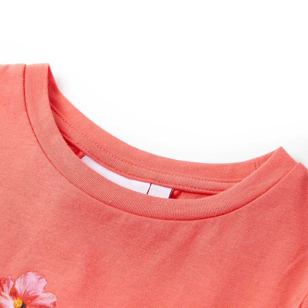 Vidaxl kindershirt 140 koraalkleurig