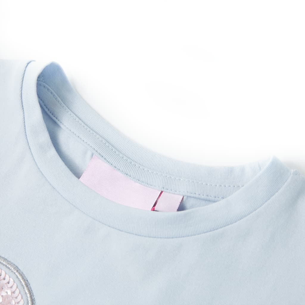 Vidaxl kindershirt 116 lichtblauw
