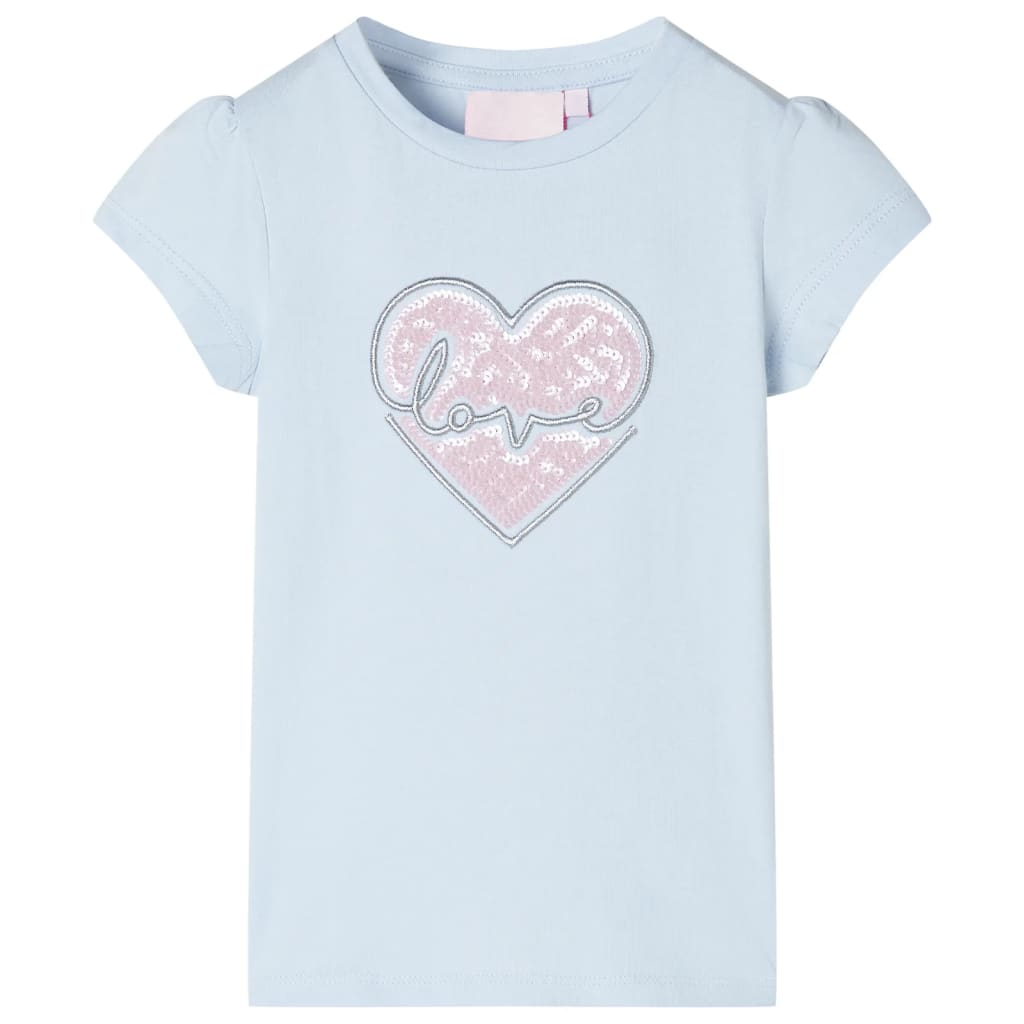 Vidaxl kindershirt 128 lichtblauw