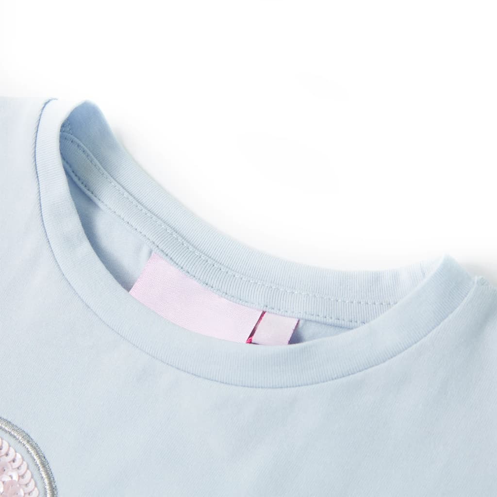 Vidaxl kindershirt 140 lichtblauw