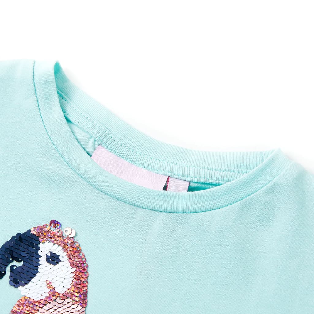 Vidaxl kindershirt 140 lichtzeeblauw
