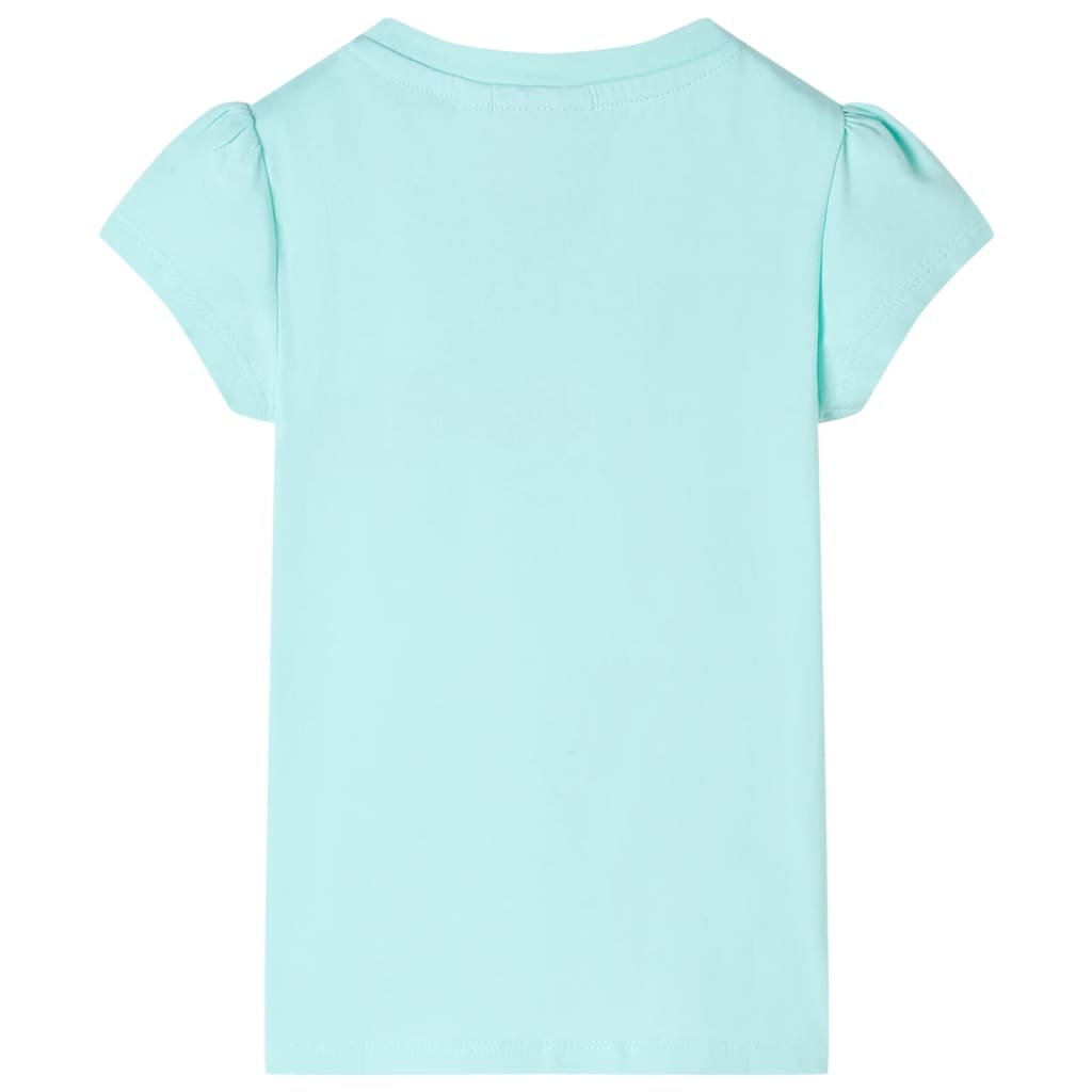 Vidaxl kindershirt 116 lichtzeeblauw