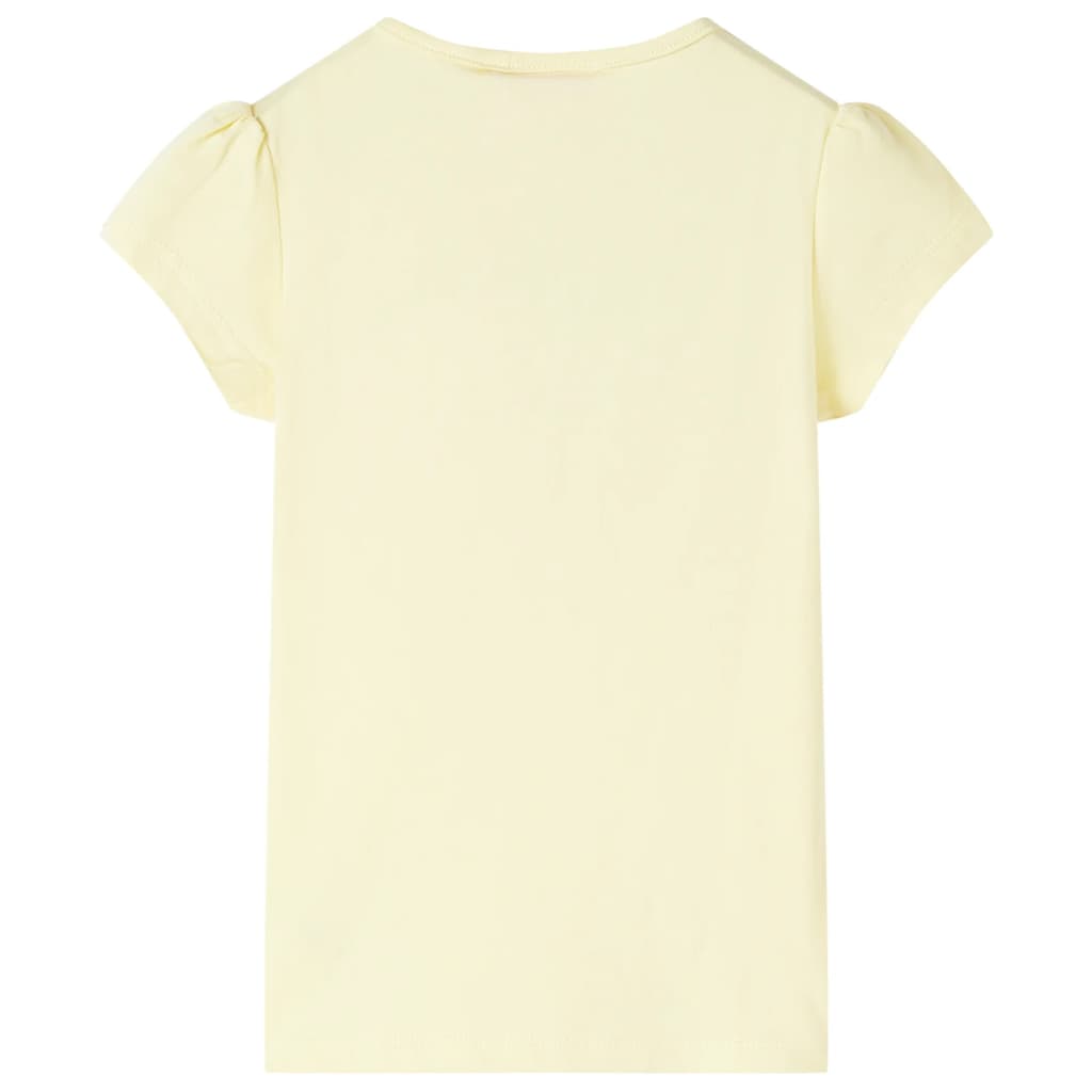Vidaxl kindershirt 92 zachtgeel