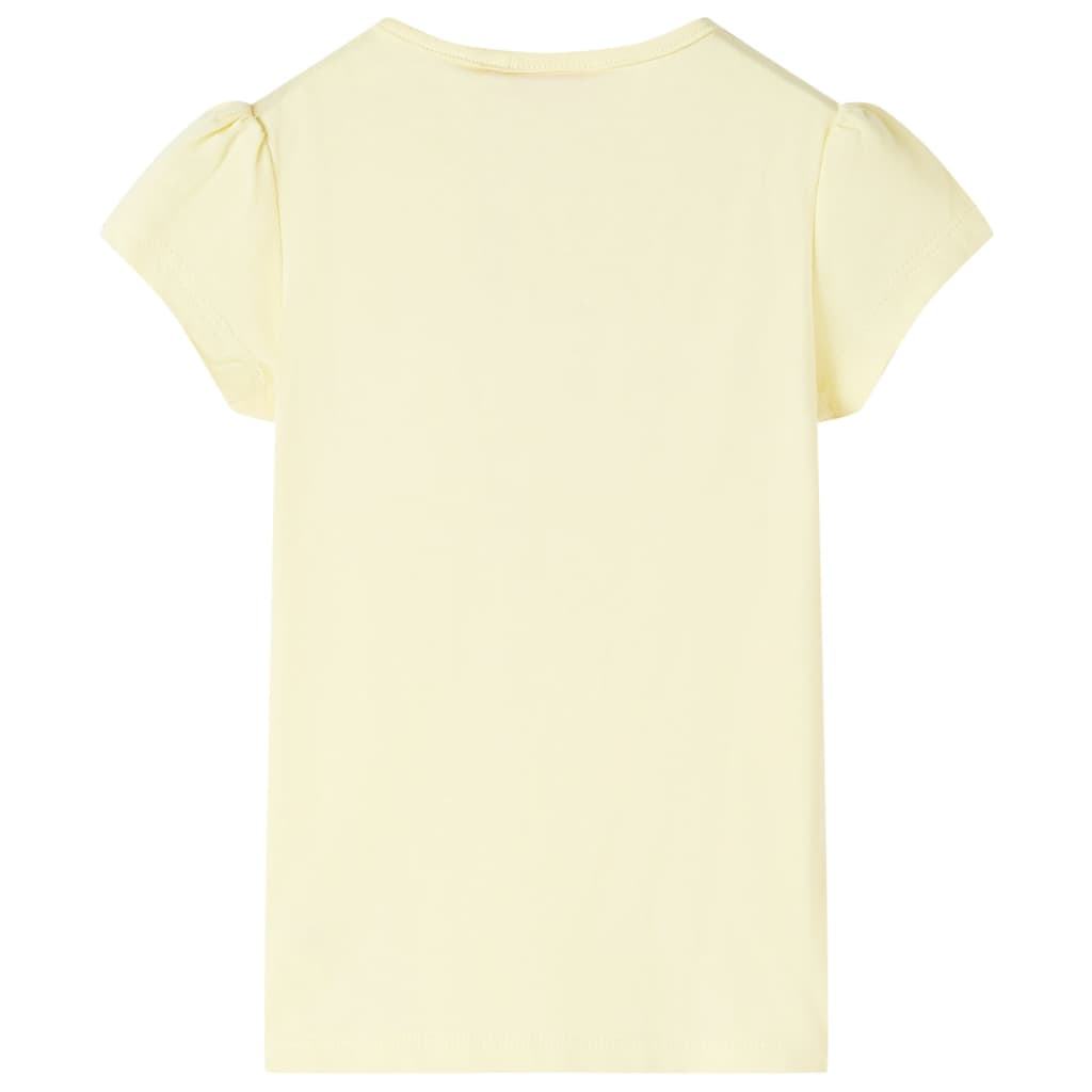 Vidaxl kindershirt 128 zachtgeel